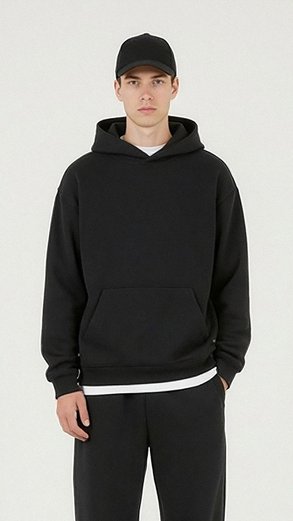 Oversize Hoodie, Black