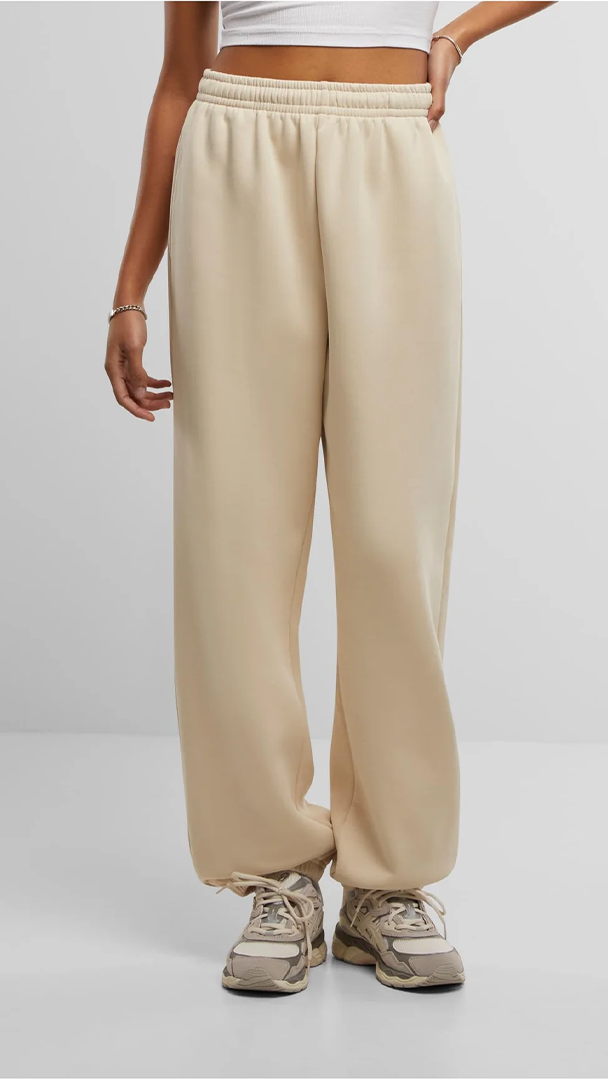 Relaxed Sweatpants, Cream