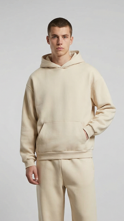Oversize Hoodie, Cream