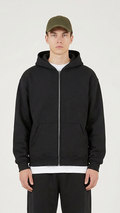 Oversize Zip Hoodie, Black