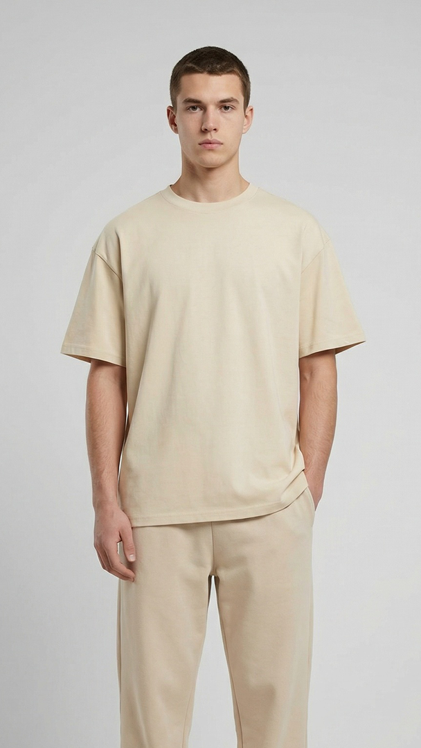 Oversize T-Shirt, Cream